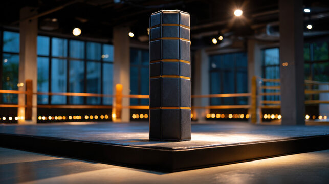 Boxing Training Zone with Mounted Strike Pads for Athletes