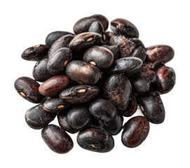 Obraz premium Harvesting black beans farm field food rural isolated on transparent background