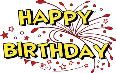 Colorful vector illustration for a happy new year celebration party design with confetti and balloons on a card