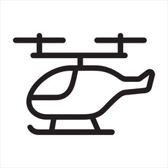 Minimalistic evtol air taxi icon design