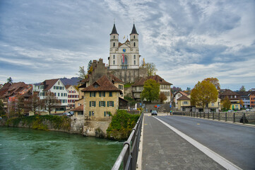 Obraz premium Aarburg an der Aare in der Schweiz