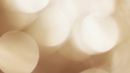 Abstract glow bokeh background. Circles are slowly flying forward. Seamless loop digital animation.. Vintage gold bokeh light video of flickering yellow bokeh spots of light with copy space 4k - Powered by Adobe
