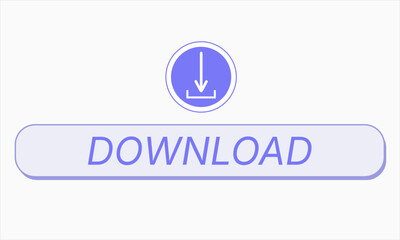 Download button with arrow and text for websites