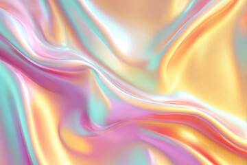 Holographic color texture. Holographic Background Texture Wave Curve Fabric