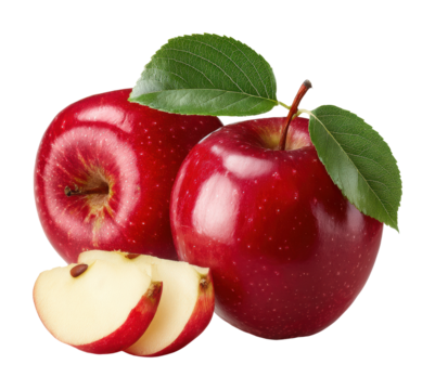 Harvesting fresh red apples orchard food nature isolated on transparent background - Powered by Adobe