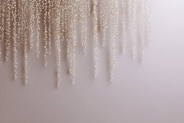 charming and whimsical pattern featuring delicate garlands on soft pastel background