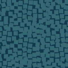 ちぎり絵のようなタイルのシームレスパターン（インディゴ）