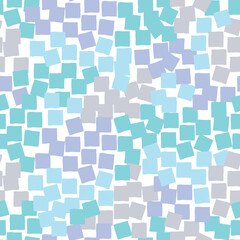 ちぎり絵のようなタイルのシームレスパターン（サックス）
