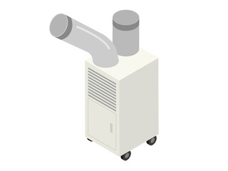 白いスポットクーラー