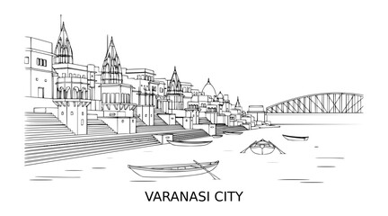 Fototapeta premium Varanasi City, India