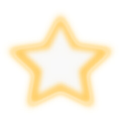 Star shape with glow effect