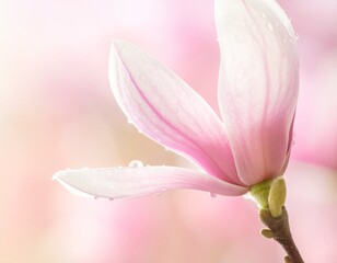 Fototapeta premium pink magnolia flower
