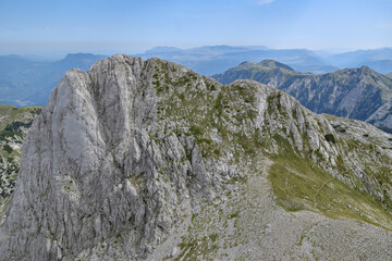 View at scenic Otiš peak on Prenj mountain. Photo was taken from nearby Zelena glava peak 