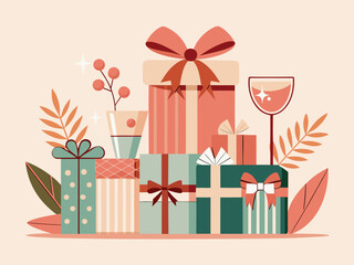 Holiday celebration invitation template