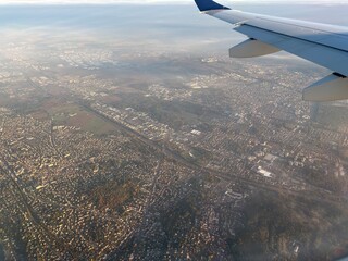 View from an aeroplane window