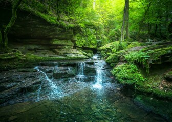 waterfall in the forest