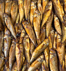 A bunch of fish are sitting on a table