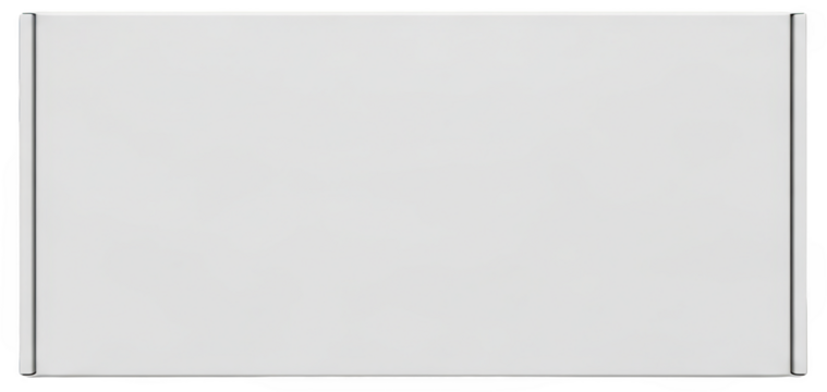 A plain white shipping box presented from a top down perspective featuring a simple clean design with subtle shadow details isolate Packaging Cardboard