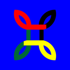 3d render of a female symbol glittering golden