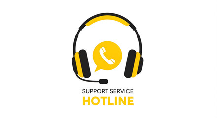Headset hotline support service communication
