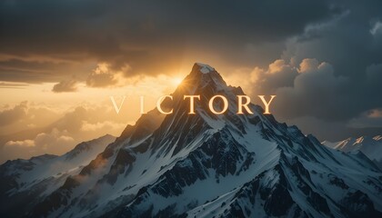 영화크레딧 victory와 배경인 높은 산