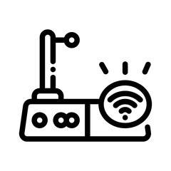 icon internet device with style outline
