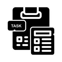 icon task with style glyph