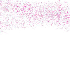 Fototapeta premium Pink Glitter Confetti Scatter Border