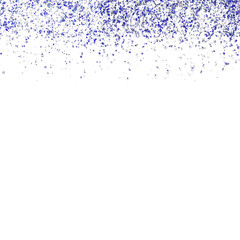 Abstract Blue Glitter Particle Top Border