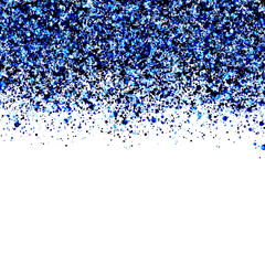 Blue And Black Glitter Texture Drop Overlay