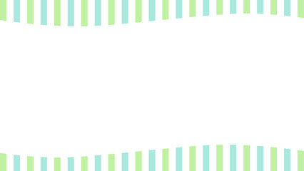 緑色のシンプルなストライプフレーム