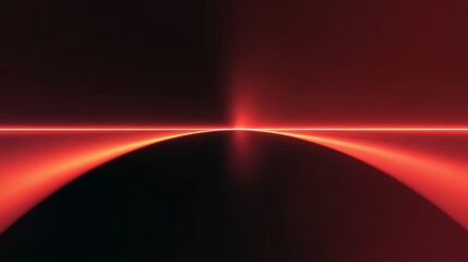 Red geometric figure abstract background