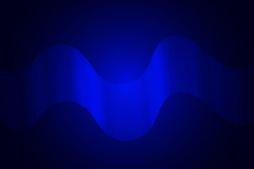 Blue Glow Waveform. Abstract Sinusoidal Pattern with Dark Background and Vibrant Motion. Modern futuristic wave suitable for tech design, wallpaper, cover, poster, banner