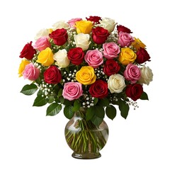 Multi-colored roses full  