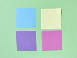 colorful sticky notes with copy space