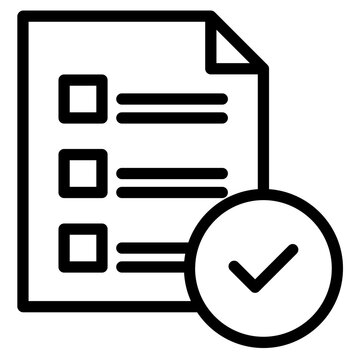 Confirm icon in vector illustration