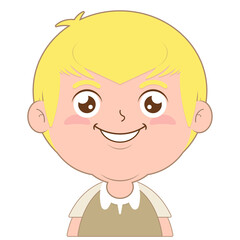 boy smile face cartoon cute