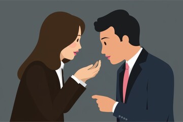 Whispered Conversation between Co-workers: Confidential Information Exchanged