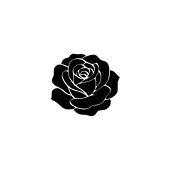Untitled design - 1Minimal Black Rose Silhouette | Elegant Floral Vector Design