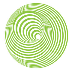 Green colored abstract design