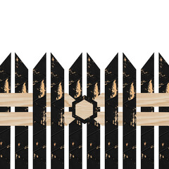 old wooden fence