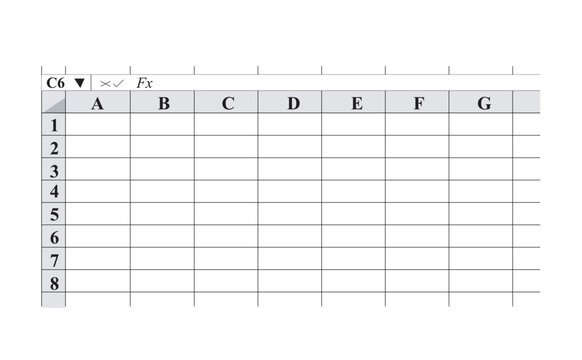 Empty spreadsheet