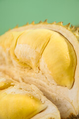 Fresh Golden Durian Fruit from Thailand - Tropical Asian Delicacy with Creamy Yellow Flesh