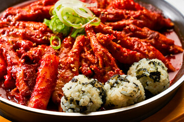 Korean rice cake balls