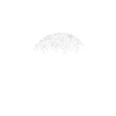 Black Glitter Dust Semi Circle Abstract Element