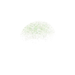 Green Glitter Scatter Design Element