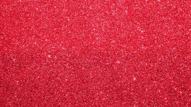 Fototapeta Abstract red Christmas glitter sparkle texture background