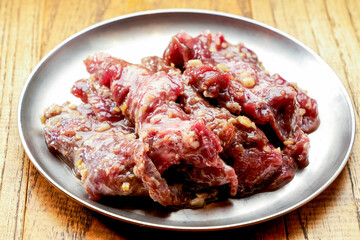 Marinated pork belly