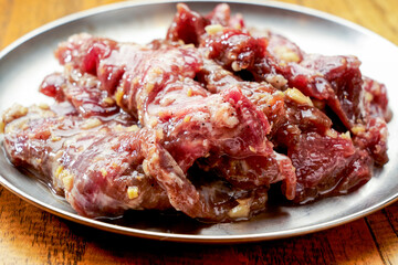 Marinated pork belly