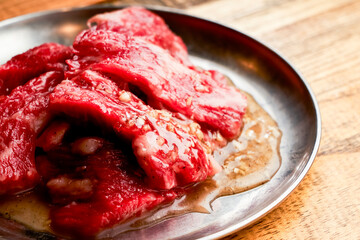 Marinated pork belly